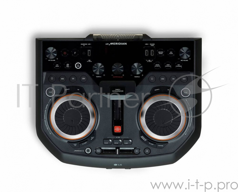 Минисистема LG OL100 черный 2000Вт/CD/CDRW/FM/USB/BT