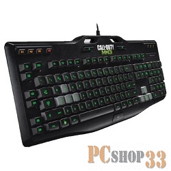 Клавиатура Logitech G105 Gaming Keyboard, 105+12кн., подсветка, черный (USB)