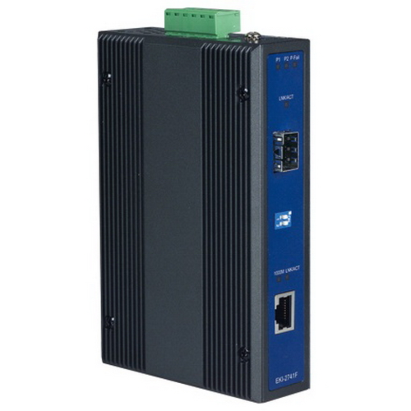 EKI-2741FI-BE 10/100/1000T (X) to SFP Gigabit Industrial Media Converter Advantech