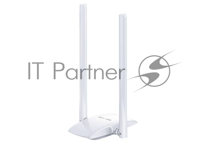 Сетевой адаптер WiFi Mercusys MW300UH USB 2.0 (ант.внеш.несъем.) 2ант.