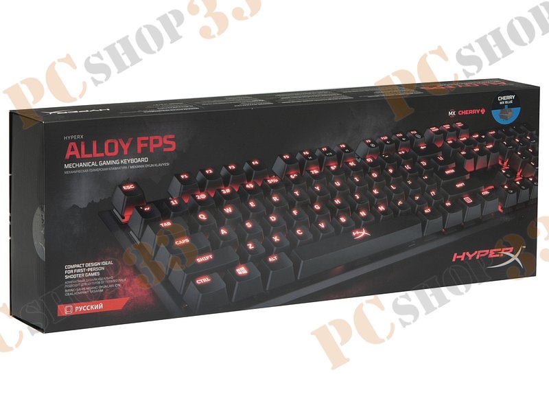 Клавиатура Kingston HyperX Alloy FPS HX-KB1BL1-RU/A5, подсветка, черный (USB2.0)