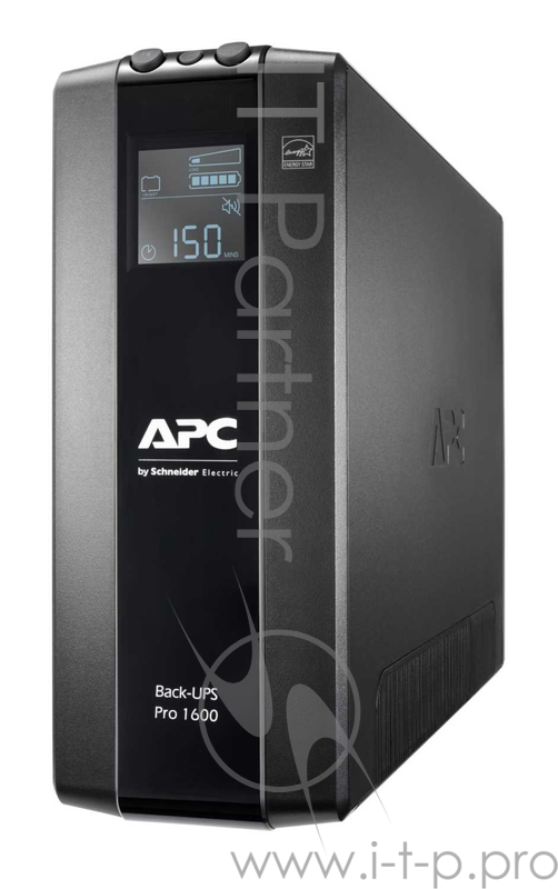 ИБП APC Back-UPS Pro BR 1600VA/960W, 8xC13 Outlets(2 Surge & 6 batt.), AVR, LCD, Data/DSL protrct, 10/100 Base-T, USB, PCh, user repl. batt., 2 y warr.