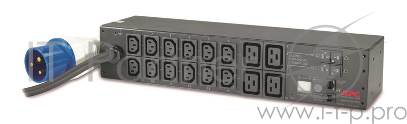Панель питания распределительная APC RACK PDU, METERED, 2U, 32A, 230V, (12) C13S & (4) C19