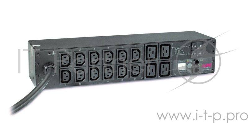 Панель питания распределительная APC RACK PDU, METERED, 2U, 32A, 230V, (12) C13S & (4) C19