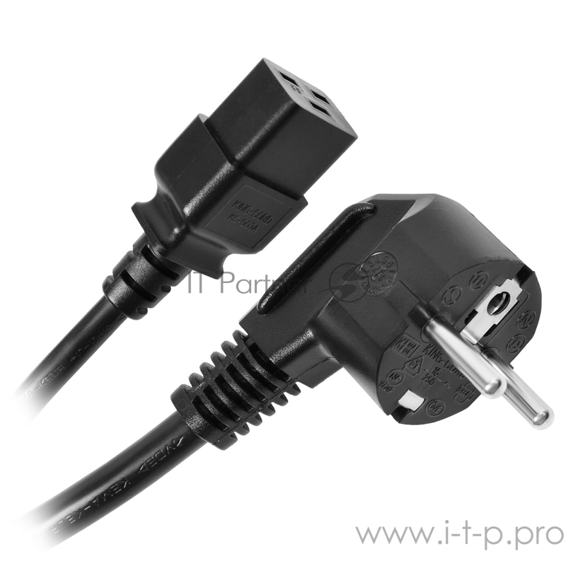 Кабель Ippon IEC C14 Евровилка 1.8м черный