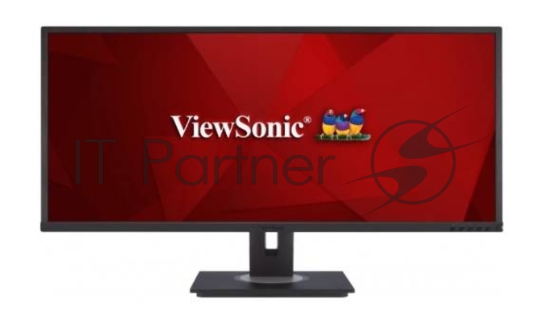 Монитор Viewsonic 35 VG3448 VA LED, 3440x1440, 5ms, 300cd/m2, 178°/178°, 3000:1, 50Mln:1, 2*HDMI, DP, Mini DP, USB-Hub, 100Hz, колонки, HAS, Swivel, Tilt, VESA, Black