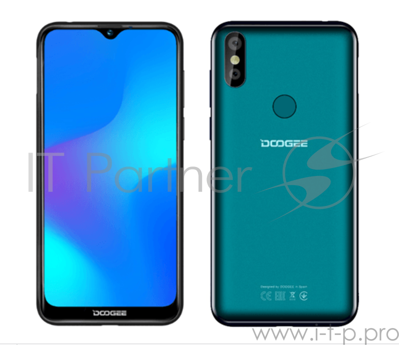 Смартфон Doogee Doogee X90L Midnight Black без колонки в комплекте , 6.1 19:9 600x1280, 1.5GHz, 4 Core, 3GB RAM, 16GB, up to 128GB flash, 5Mpix+8Mpix/5Mpix, 2 Sim, 2G, 3G, BT, Wi-Fi, GPS, Micro-USB, 3400mAh, Android 9.0 (Pie), 150g, 156.8x75.25x9.0,