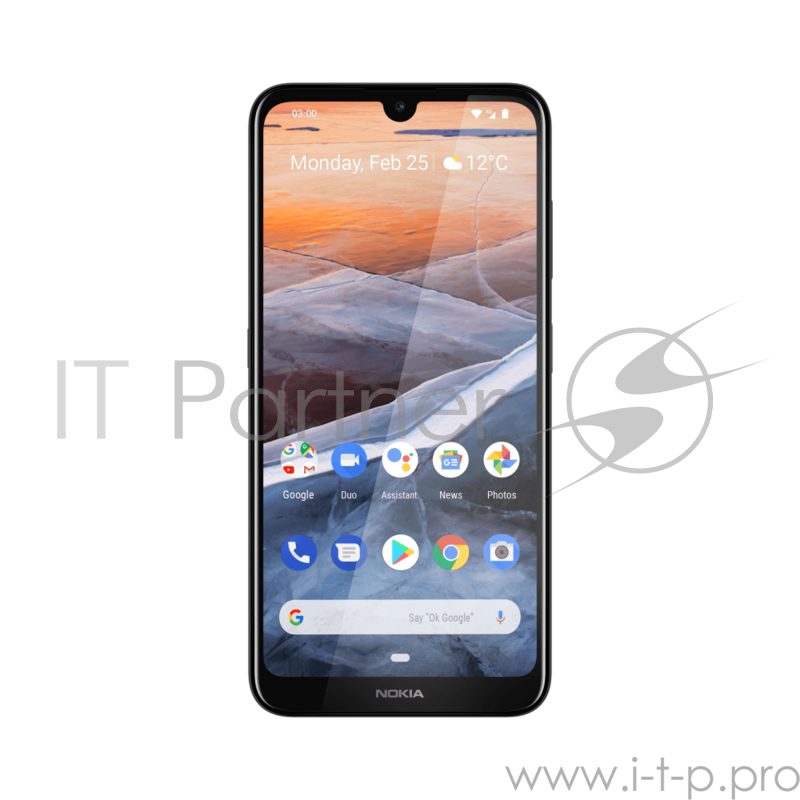 Смартфон Nokia NOKIA 3.2 DS TA-1156 STEEL, 6.26 19:9 1520x720, 2.0GHz, 4 Core, 2GB RAM, 16GB, up to 400GB flash, 13Mpix/5Mpix, 2 Sim, 2G, 3G, LTE, BT v4.2, Wi-Fi, GPS / AGPS, GLONASS, Beidou, Micro-USB, 4000mAh, Android 9 Pie, 181g, 159,44x76,24x8,6