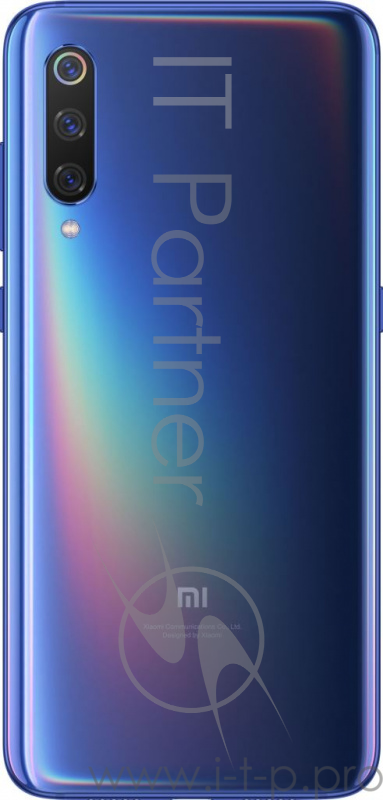 Смартфон Xiaomi Mi 9 Ocean Blue (M1902F1G), 6.39 1080x2340, 2.84GHz+2.42GHz+1.8GHz, 8 Core, 6GB RAM, 64GB, 48Mpix+16Mpix+12Mpix/20Mpix, 2 Sim, 2G, 3G, LTE, BT v5.0, Wi-Fi, NFC, GALILEO, BEIDOU, Glonass, GPS, Type-C, 3300mAh, Android 9.0 (Pie), 173g,