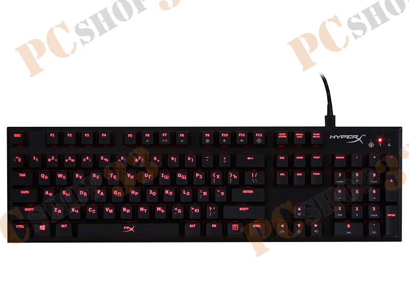 Клавиатура Kingston HyperX Alloy FPS HX-KB1RD1-RU/A5, подсветка, черный (USB2.0)