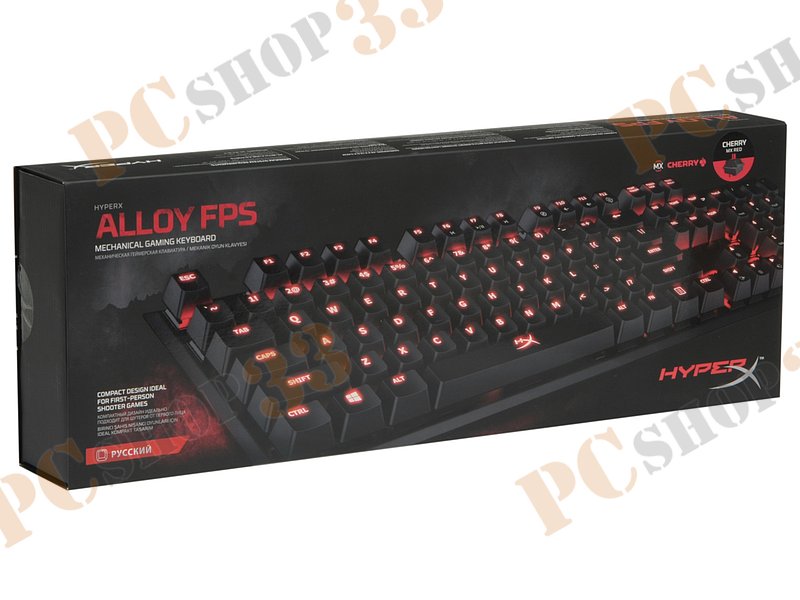 Клавиатура Kingston HyperX Alloy FPS HX-KB1RD1-RU/A5, подсветка, черный (USB2.0)