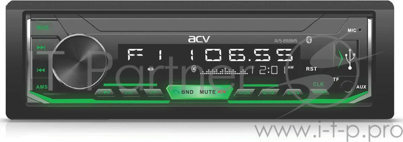 Автомагнитола ACV AVS-816BMS 1DIN 4x50Вт
