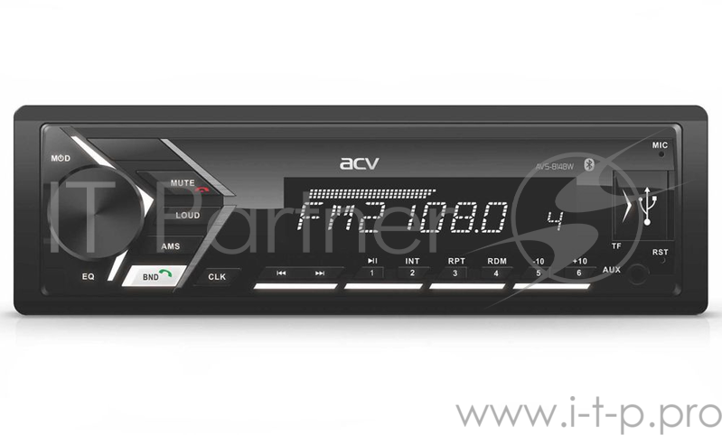 Автомагнитола ACV AVS-814BW 1DIN 4x50Вт