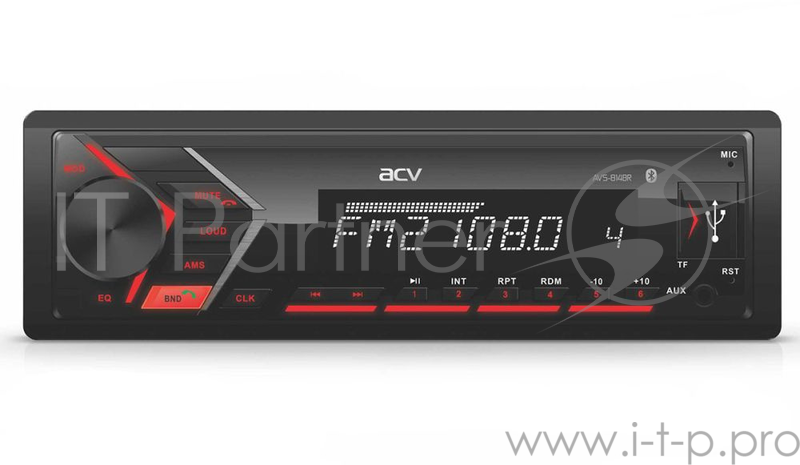 Автомагнитола ACV AVS-814BR 1DIN 4x50Вт