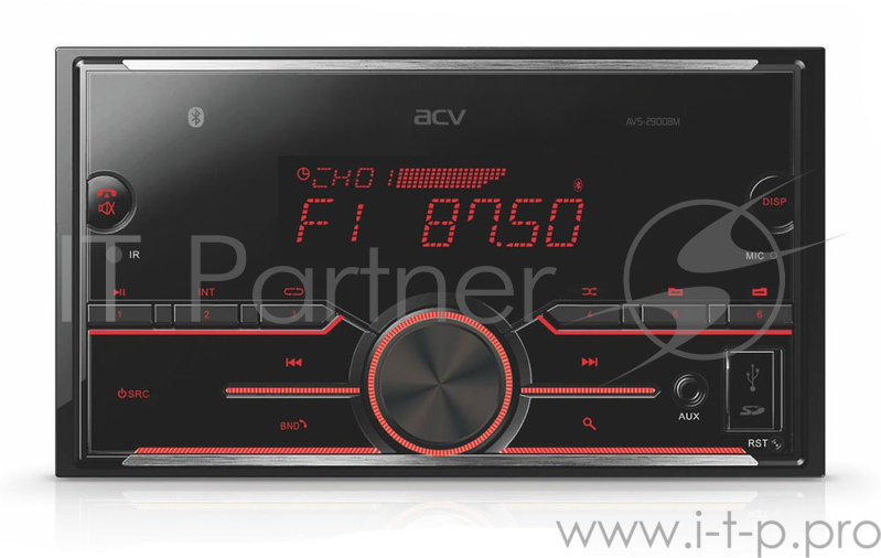 Автомагнитола ACV AVS-2900BM 2DIN 4x50Вт