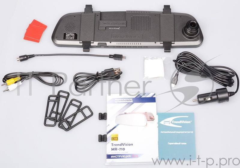 Видеорегистратор TrendVision MR-710 черный 1296x2304 1296p 160гр. Ambarella A7LA70