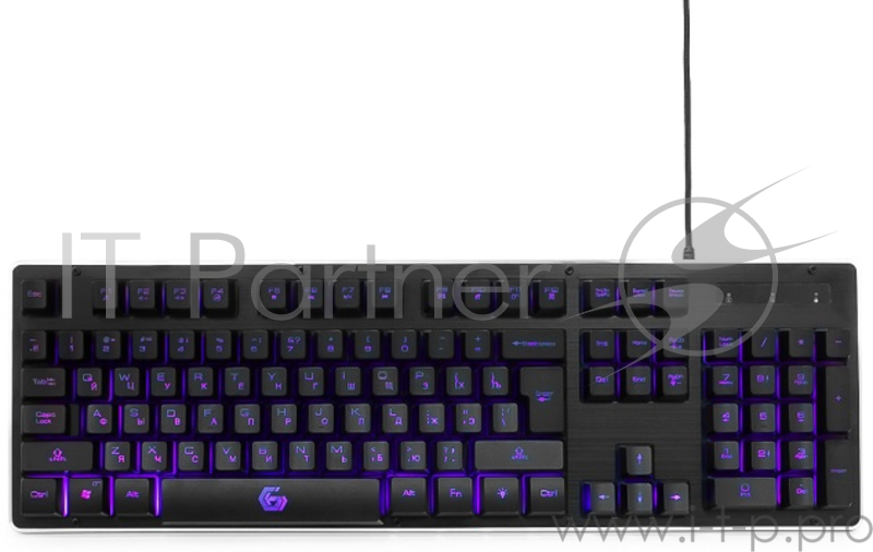 Клавиатура Gembird KB-G400L, подсветка, черный (USB)