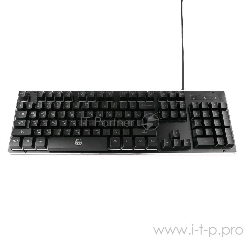 Клавиатура Gembird KB-G400L, подсветка, черный (USB)