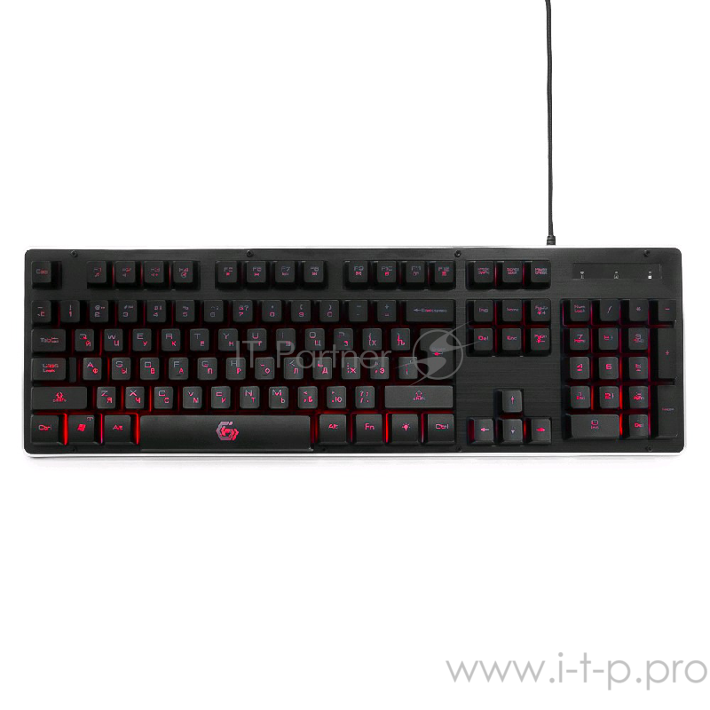 Клавиатура Gembird KB-G400L, подсветка, черный (USB)