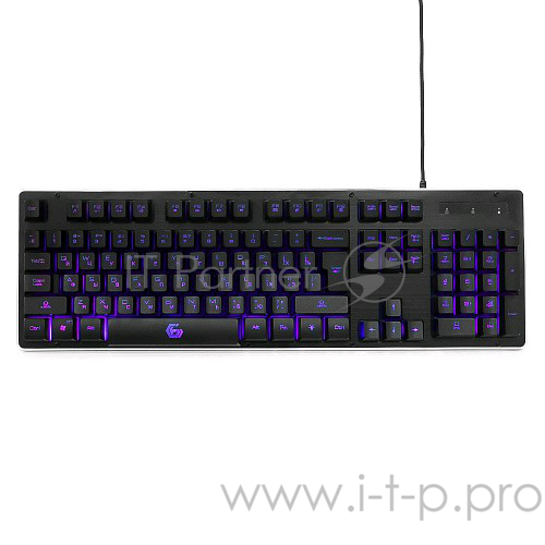 Клавиатура Gembird KB-G400L, подсветка, черный (USB)