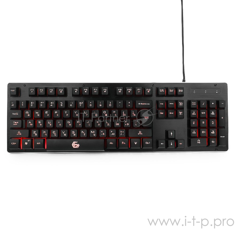 Клавиатура Gembird KB-G400L, подсветка, черный (USB)