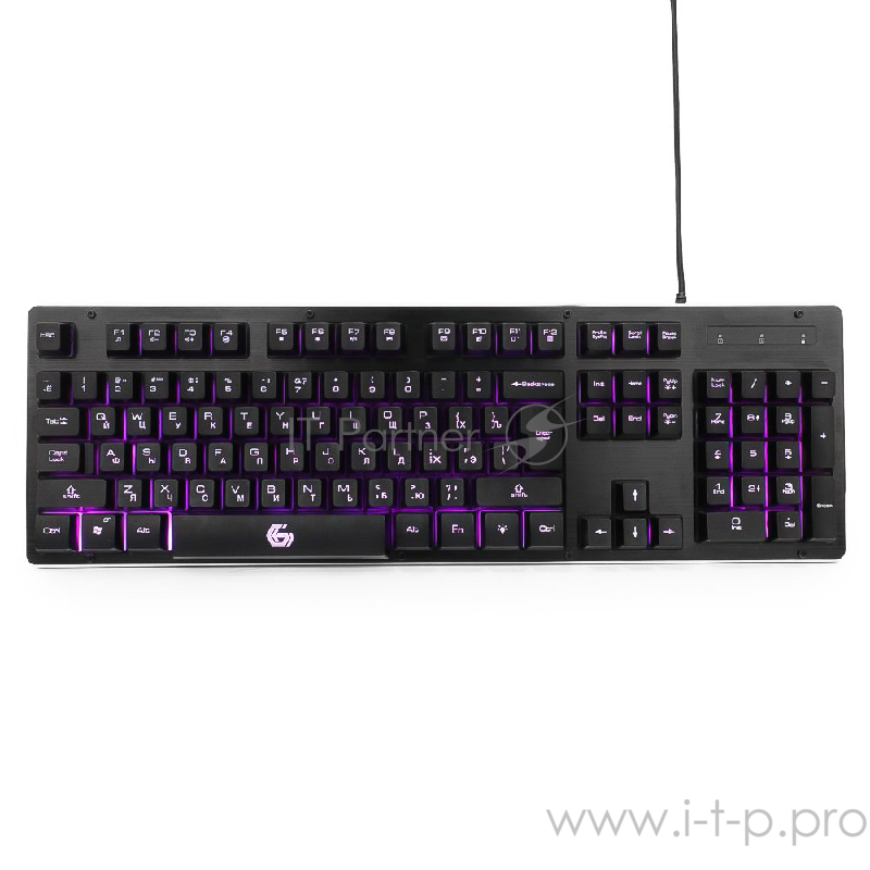 Клавиатура Gembird KB-G400L, подсветка, черный (USB)