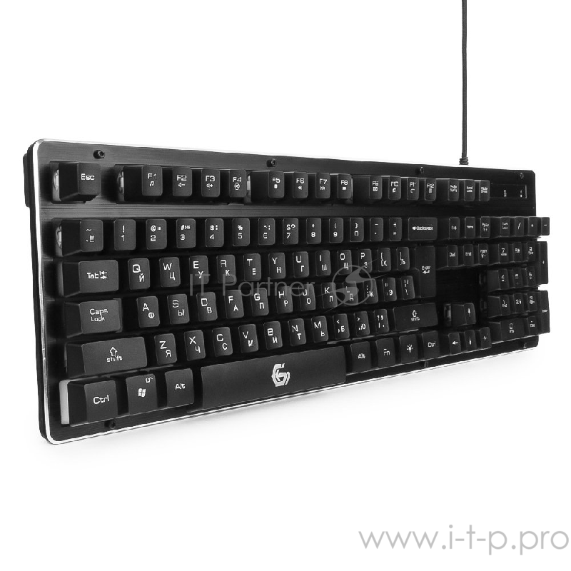 Клавиатура Gembird KB-G400L, подсветка, черный (USB)