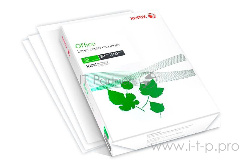 Бумага офисная XEROX 421L91821 (5 пачек по 500 л.) Бумага A3 OFFICE, 80г/м2, 162 CIE, 420х297 mm (отпускается коробками по 5 пачек в коробке)