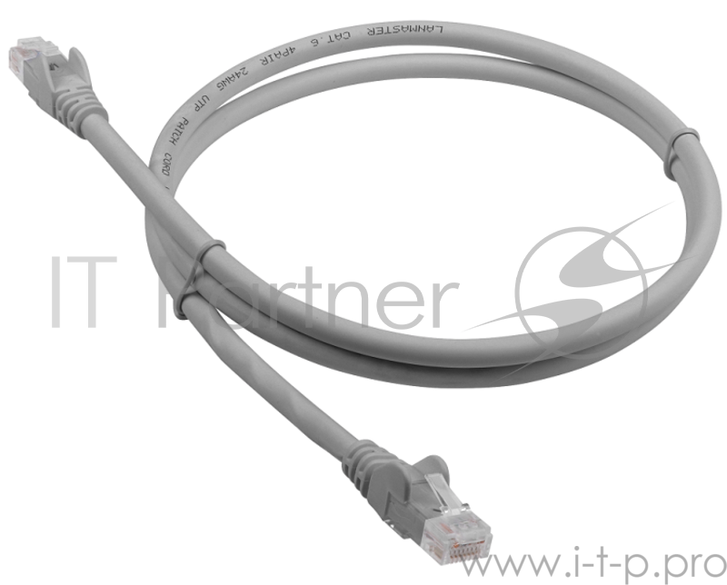 Патч-корд LANMASTER LSZH UTP кат.6, 7.0 м, серый