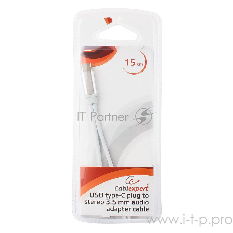 Переходник Cablexpert Переходник USB, USB Type-C/Jack3.5 F+ Type-C F, блистер (CCA-UC3.5F-02-W)