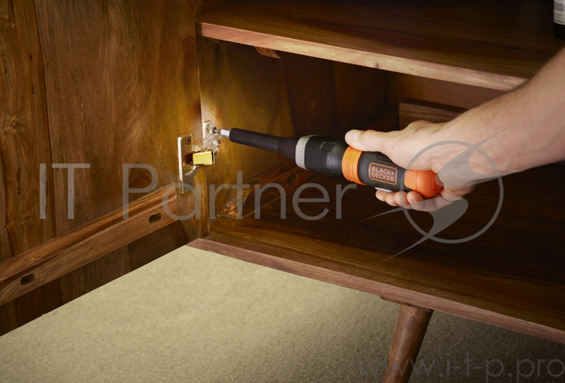 Отвертка электрическая Black & Decker BCF601C-XJ 6Вт аккум. патрон:держатель бит (кейс в комплекте)