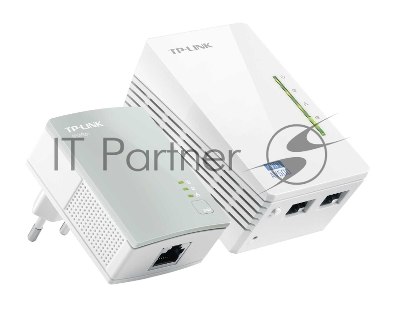 Сетевое оборудование TP-Link TL-WPA4220KIT Комплект адаптеров Powerline стандарта AV500 с функцией усилителя беспроводного сигнала до 300 Мбит/с