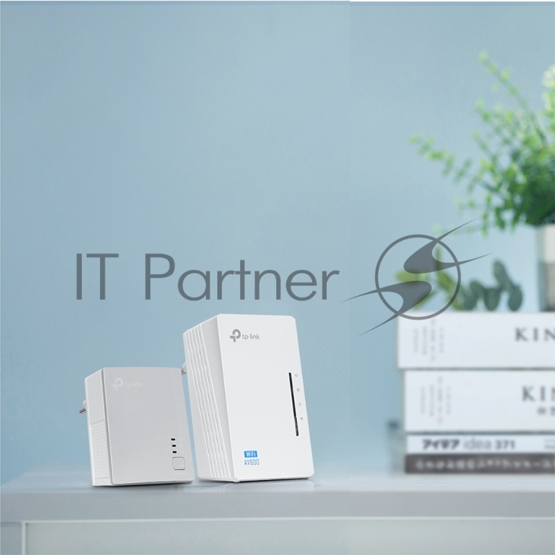 Сетевое оборудование TP-Link TL-WPA4220KIT Комплект адаптеров Powerline стандарта AV500 с функцией усилителя беспроводного сигнала до 300 Мбит/с