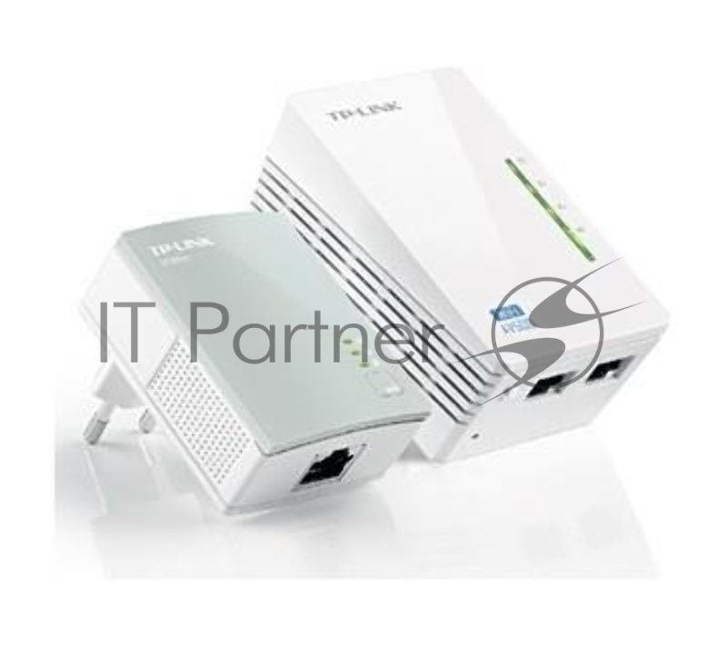 Сетевое оборудование TP-Link TL-WPA4220KIT Комплект адаптеров Powerline стандарта AV500 с функцией усилителя беспроводного сигнала до 300 Мбит/с