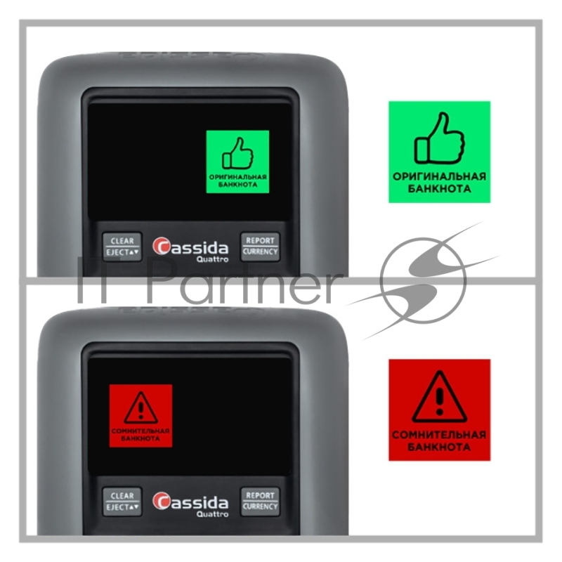Детектор банкнот Cassida Quattro Z антистокс автоматический