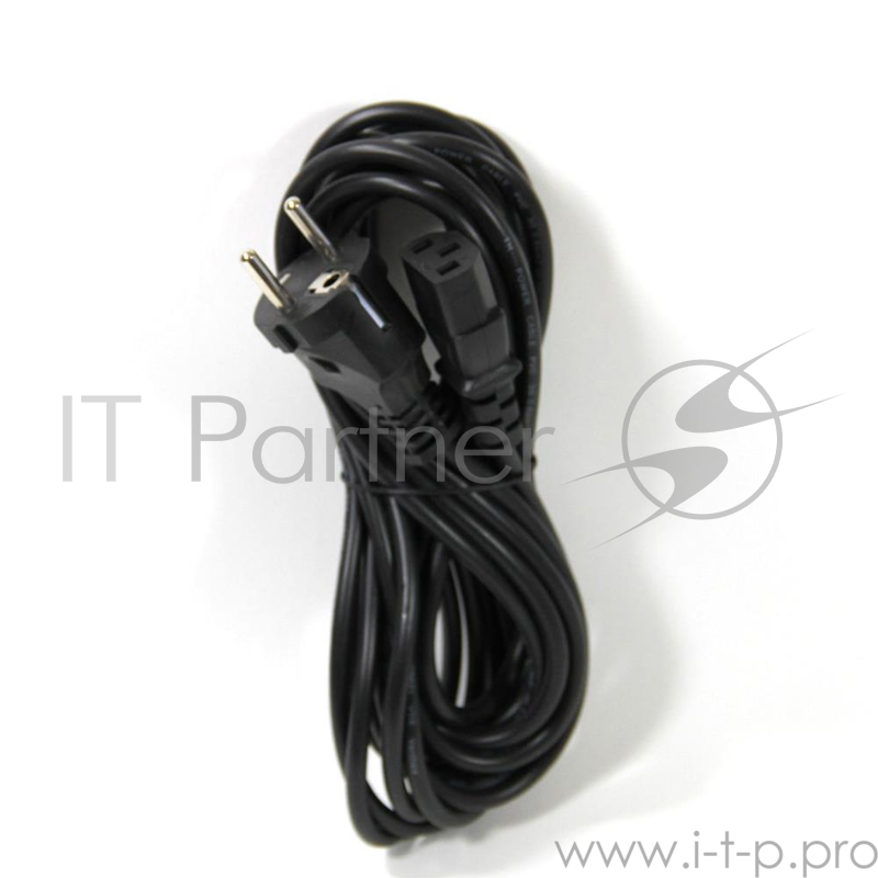 Кабель Telecom Кабель (TP021-IEC320-C13/SHM-5.0-BK) компьютер - розетка 220V 5.0м (Европейский стандарт) 6926123461341