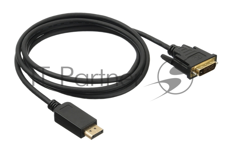 Кабель аудио-видео Buro 1.1v DisplayPort (m)/DVI-D (Dual Link) (m) 2м. Позолоченные контакты черный (BHP DPP_DVI-2)