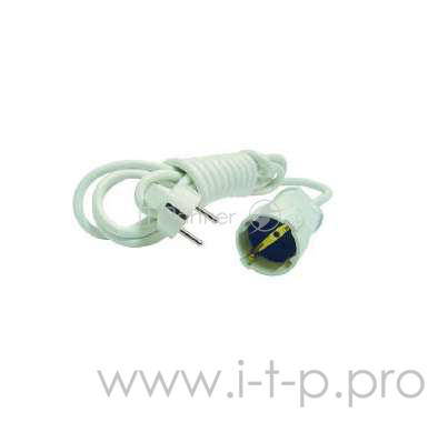 MAKEL 10005 Удлинитель 1 гн 3 м сз бел.