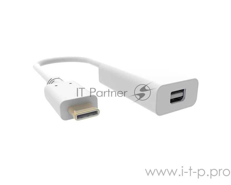 Адаптер Buro BHP RET TPC_MDP USB Type-C (m) miniDisplayPort (f) белый