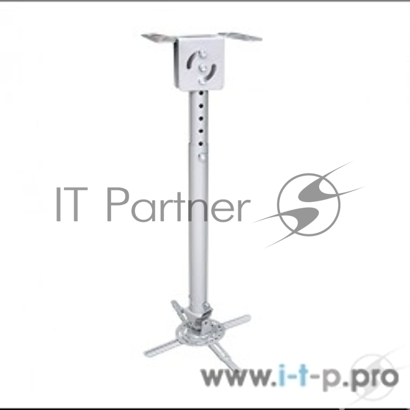 Крепеж Wize WPA-S серебро {Универсальное комплект для проектора, длина штанги 36-46 см, наклон +/- 15°, поворот +/- 15°, до 12 кг, 260х260}