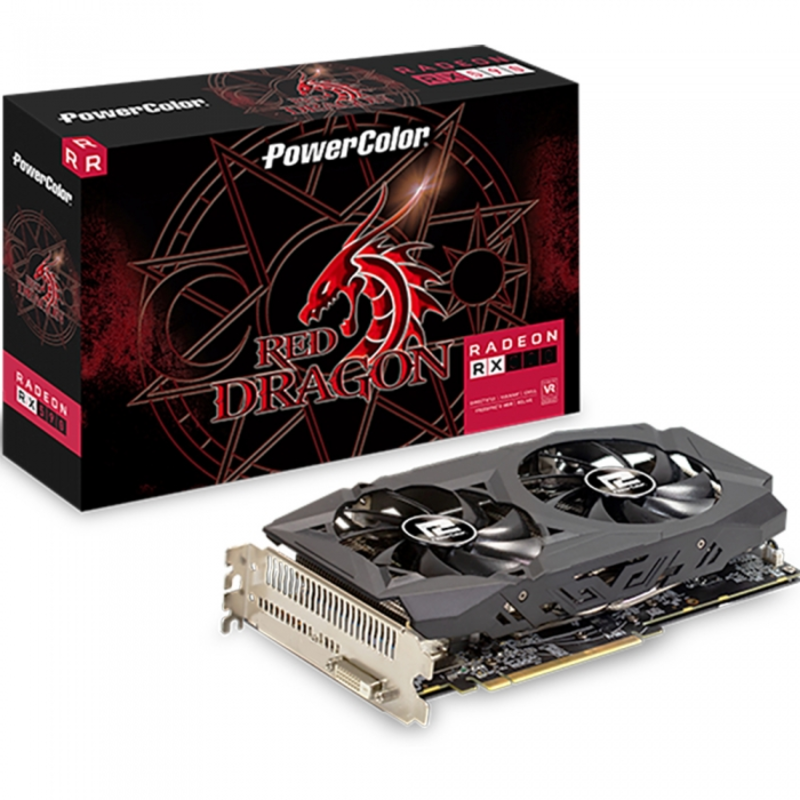 Видеокарта POWERCOLOR PCI-E AMD Radeon RX 580 4GB GDDR5 256bit 14nm 1215/7800MHz DVI-D(HDCP) BOX