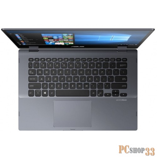 Ноутбук Asus TP412FA-EC111T i3-8145U (2.1)/4G/256G SSD/14.0FHD GL Touch/Int:Intel UHD 620/FPR/Win10 Star Grey, Metal