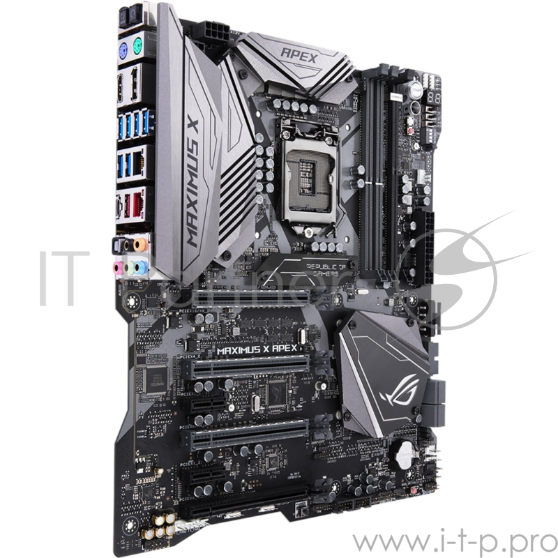 Мат. плата ASUS ROG MAXIMUS X APEX <S1151, iZ370, 2*DDR4, 4xPCI-E x16, 2xPCI-E x1 SATA3, Vlan, HDMI, DP, 2xUSB3.1, EATX, Retail>