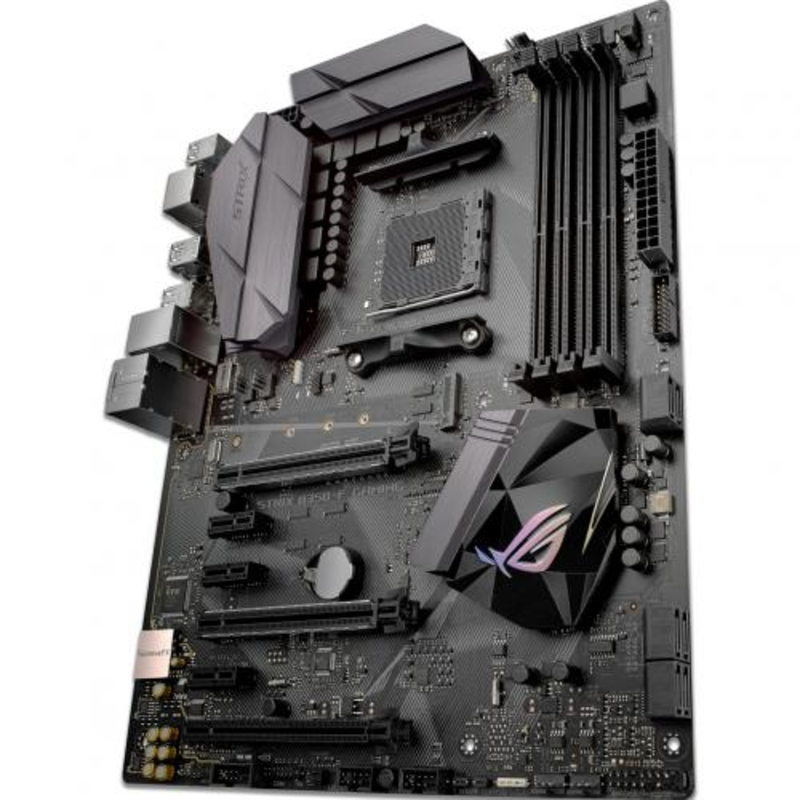 Материнская плата Asus ROG STRIX B350-F GAMING Soc-AM4 AMD B350 4xDDR4 ATX AC`97 8ch(7.1) GbLAN RAID+HDMI+DP