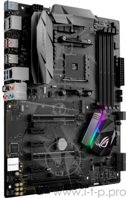 Материнская плата Asus ROG STRIX B350-F GAMING Soc-AM4 AMD B350 4xDDR4 ATX AC`97 8ch(7.1) GbLAN RAID+HDMI+DP