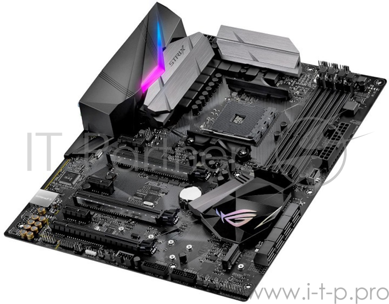 Материнская плата Asus ROG STRIX B350-F GAMING Soc-AM4 AMD B350 4xDDR4 ATX AC`97 8ch(7.1) GbLAN RAID+HDMI+DP