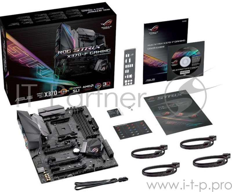 Материнская плата Asus ROG STRIX B350-F GAMING Soc-AM4 AMD B350 4xDDR4 ATX AC`97 8ch(7.1) GbLAN RAID+HDMI+DP