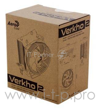 Кулер CPU Aerocool Verkho 2 Dual (универсальный, 120W, 15-25 dB, 1000-2300 rpm, 90+80мм, 4pin, медь+алюминий) RTL