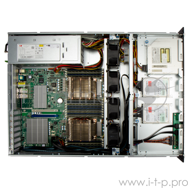 Корпус InWin IW-RS208-02M EP1A5501B(500W Acbel Gold) / USB3.0*2 / NMB 8038mm5500RPM*4 / SATA 6G/8bay / SL28