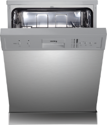 Посудомоечная машина Korting KDF 60240 S / Отдельност., 60 см, А++/A/A, электронное управление, 6 программ: нормальная, ЭКО, стекло, интенсив, 90 мин, быстрая 14 компл., LED индикаторы, активная сушка, таймер отложенного старта 3/6/9 часов, половинна
